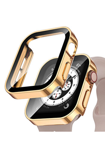 Choice6 Series 4 5 6 SE 44mm Rose Gold Waterproof Case for Apple Watch 7 8 9 45mm 41mm 10 46mm 42mm Screen P
