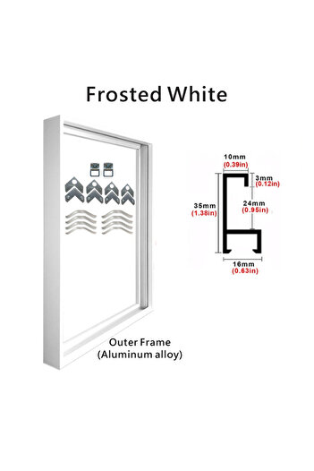 Choice 40x50cm White 8 Colors 40x50 30x40cm Canvas Picture Metal Aluminum Outer Frames for Oil Painting Art