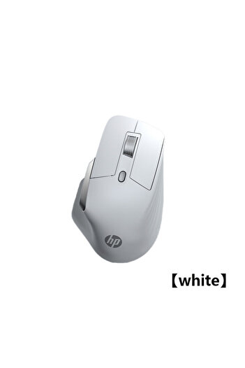 HP White Professor1 Bluetooth Wireless Mouse Three-mode Connection Light Tone Flagship Sensor Seven-