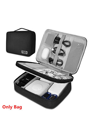 Choice BG11 Black Cable Storage Bag Waterproof Digital Electronic Organizer Portable USB Data Line Charger
