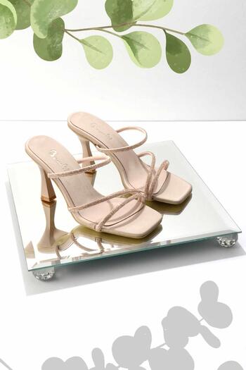 Bambi Nude Satin Women's Slippers K 04124001938