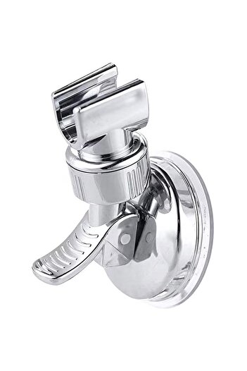 OEM Shower holder, ABS/PVC, With suction cup, 360 degree adjustable, White/Silver