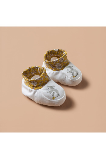 Juniors Bunny Print Booties