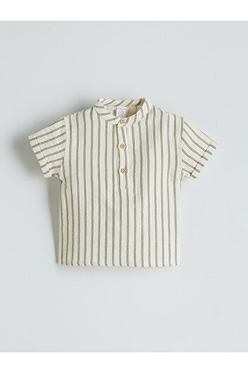 LC Waikiki Quality Parts from Çelebi Store |   Judge Collar Baby Boy Shirt and Shorts 2-Piece Set
