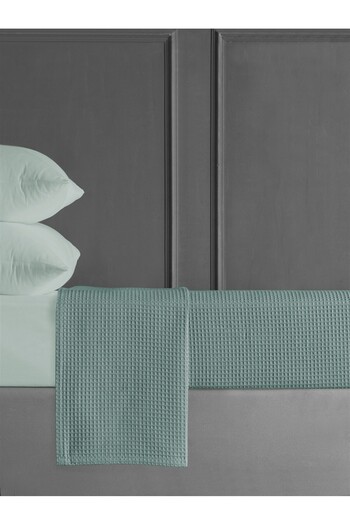 DENİZLİ ÇEYİZ Single Waffle Pattern Honeycomb Pique