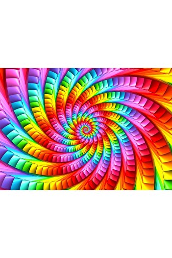 Enjoy Puzzle 1000 piese - Psychedelic Rainbow Spiral