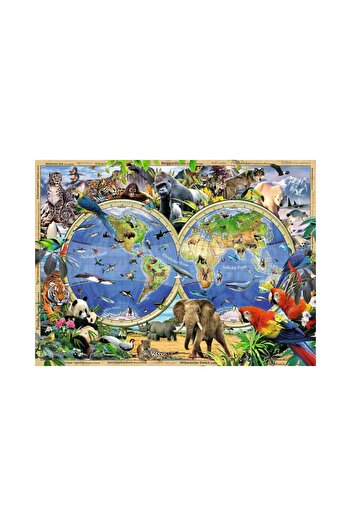RAVENSBURGER Puzzle - Animals of the World, 100 piese XXL