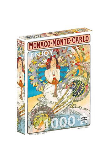Enjoy Puzzle 1000 piese Enjoy - Alfons Mucha: Monaco Monte Carlo, Alphonse Mucha