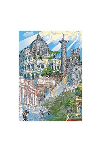 EDUCA Puzzle - Citypuzzles - Rome, 4x200 pieces
