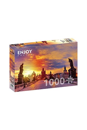 Enjoy Puzzle 1000 piese - Charles Bridge at Sunset, Prague