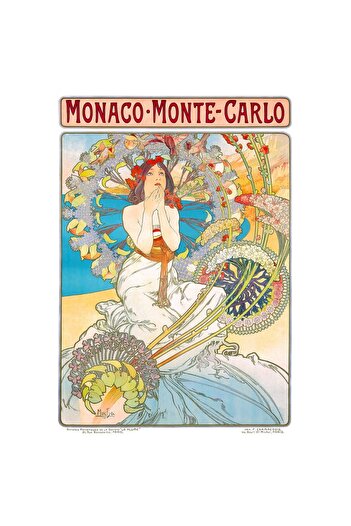 Enjoy Puzzle 1000 piese Enjoy - Alfons Mucha: Monaco Monte Carlo, Alphonse Mucha
