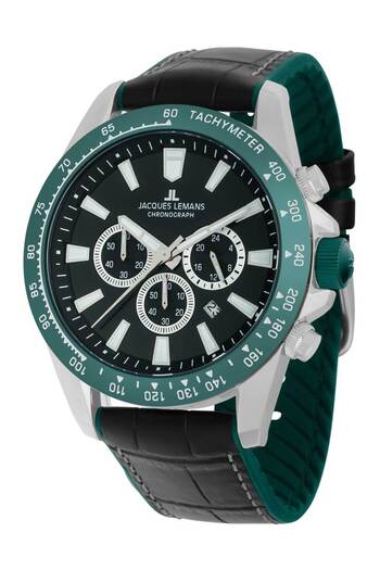 Jacques Lemans Ανδρικό Ρολόι 1-2140c, Quartz, 48mm, 10atm
