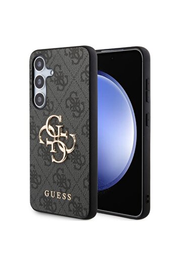 Guess Samsung Galaxy S24 Gray PU 4G Metal Logo Case