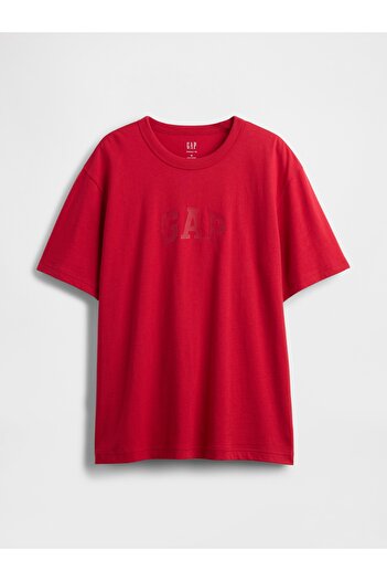GAP Erkek Kırmızı Ark Logolu T-Shirt