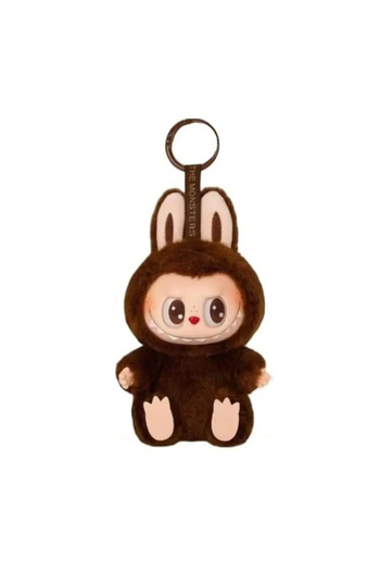 Picodino Labubu Monster plush keychain, plush toy 15 cm, premium soft material, Brown