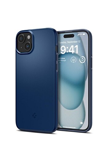 Spigen Husa Thin Fit iPhone 15 Navy Blue