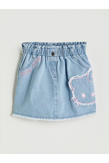 LC Waikiki LCW Kids Hello Kitty Fusta Jeans pentru fete