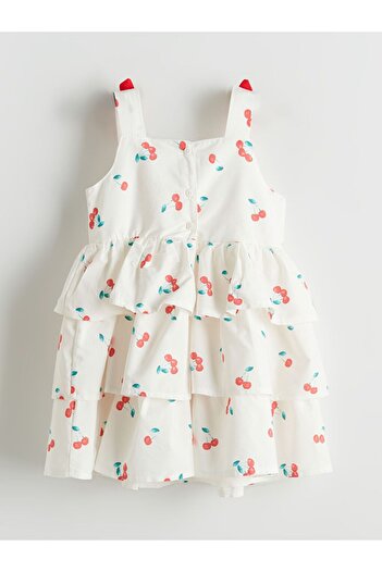 LC Waikiki Lcw Kids Square Neck Girl's Krinkle Dress