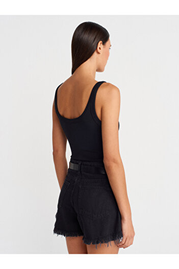 Dilvin 21053 Body cu bretele-Negru
