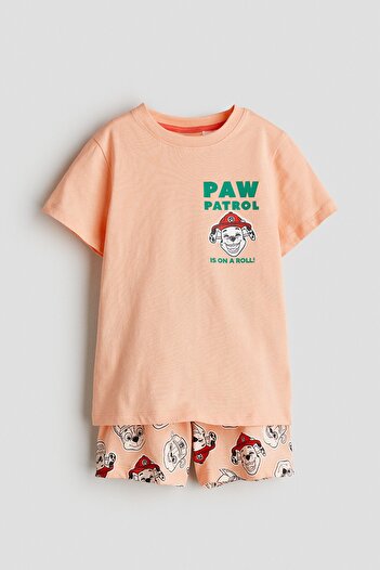 H&M Baskılı Pijama Takımı