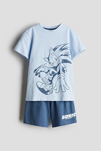 H&M Baskılı Pijama Takımı