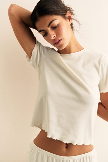 H&M Modal Karışımlı Pijama Takımı