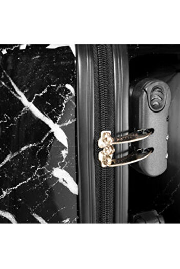 Semi Line Unisex Medium Suitcase T5730-2 black