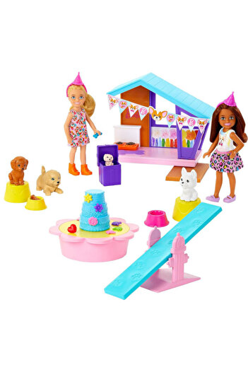 mattel Set de joaca Barbie Celebration Fun - Chelsea petrecere catelusilor