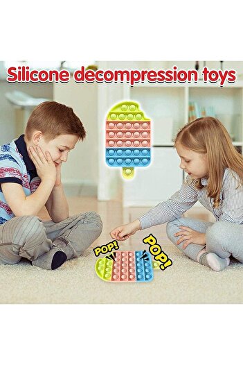 Yelajoy Push Bubbles Pop Fidget Sensory Toy,Silicone Squeeze,Stress Relief Special Needs for Kids Adult