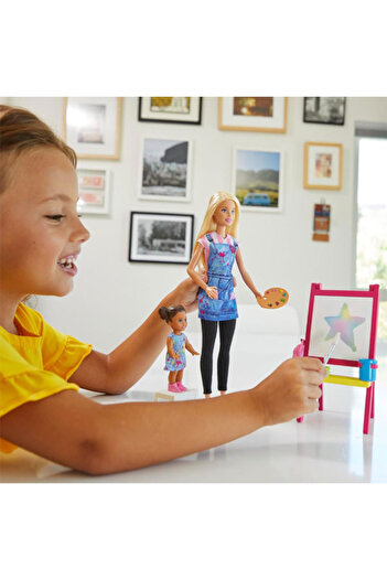 mattel Set de joaca Barbie, Papusa Barbie Profesora de desen