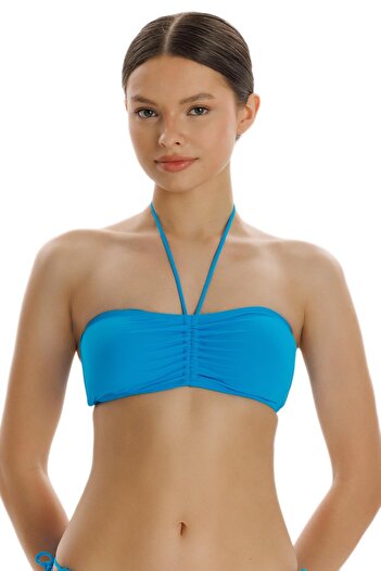 ZEKİ Zeki Turquoise Bikini Top