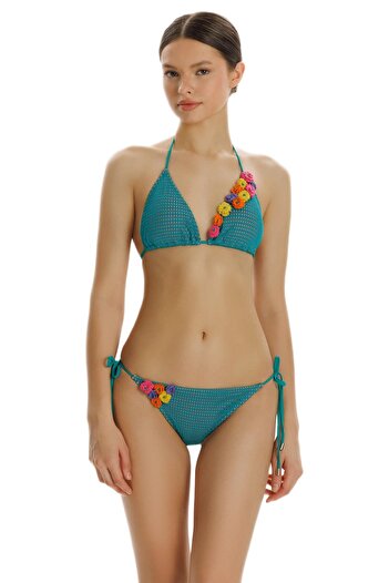 ZEKİ Clever Accessory Detailed Bikini Top