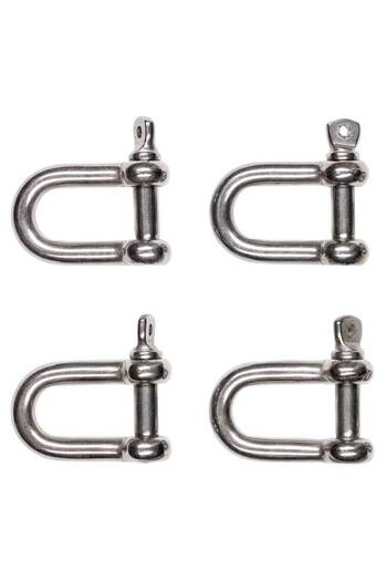 PARKSIDE Set of 4 steel cable clamps 10mm, maximum 200kg, Parkside