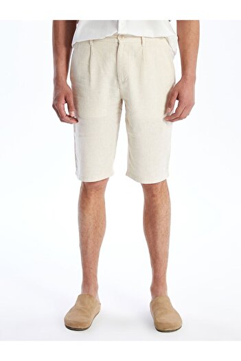 LC Waikiki Ανδρικό σορτς SOUTHBLUE Standard Fit Λινό Μικτό