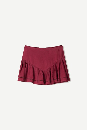Bershka Textured mini skirt