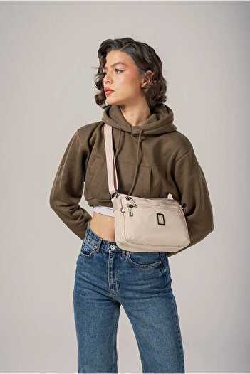ÇÇS Beige Women's Shoulder Bag 17990