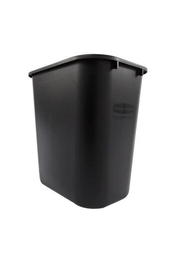 Generic Rubbermaid Medium Trash Can Black 26 Liter