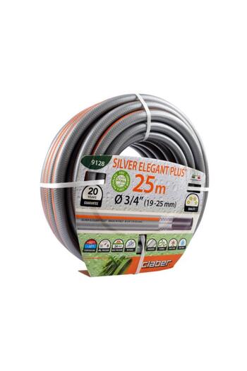Generic Claber Elegant Plus UV-Resistant Tangle-Free Lightweight Garden Hose Silver 25m x 3/4inch