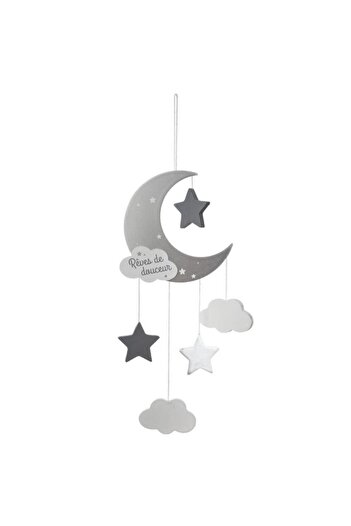 Generic atmosphera Lune Suspension Hanging Moon and Star Pendant Light Grey 158583B