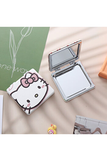 Miniso Hello kitty-B 6.7X7.1CM Sanrio Series Hello Kitty Kawaii Cartoon Anime Frame PU Leather Girly Heart