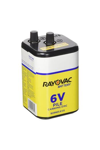 Generic Rayovac 6V Alkaline Heavy Duty Battery Black
