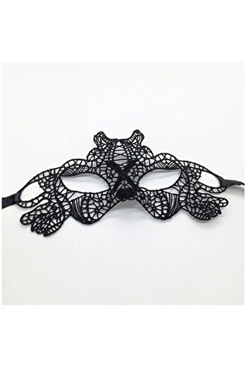 Skygo Lace Cut Black Prom Party Mask - No. 11