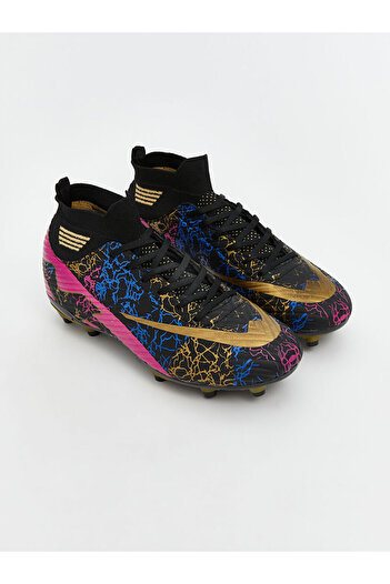 LC Waikiki Lcw Steps Black Lace-Up Men's Football Boots
