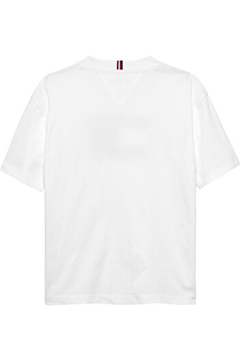 Tommy Hilfiger Boys White Flag Archive Short Sleeve T-Shirt