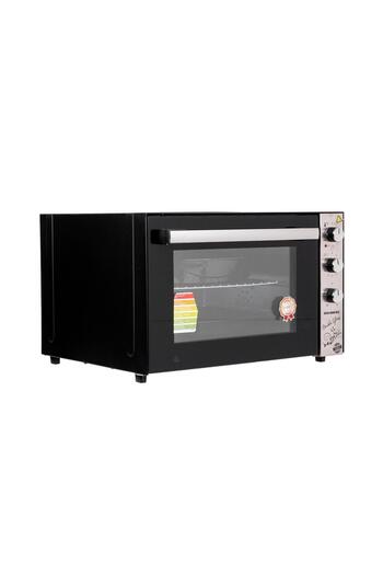 Hausberg Electric oven HB-8020, capacity 70l, turbo fan, interior lamp, double glass, Black