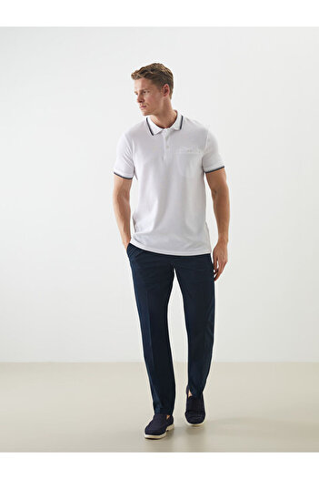LC Waikiki Timeless Recommendations from Timeless Store |   Polo Neck Short Sleeve Men's Textured T-Shirt