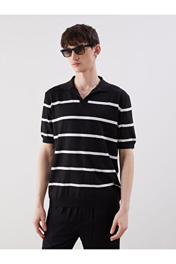 LC Waikiki Polo Neck Short Sleeve Men's Knitwear Sweater