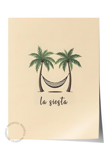 Postifull Frameless Wall Poster, Nap, Illustration, Green Color Poster, 2025 Summer Selection, No:109544
