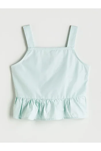 LC Waikiki Square Neck Girl's Blouse and Shorts