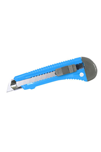 MEGA PLASTIC CUTTER WITH GUIDE AND LOCK BUTTON - 18MM